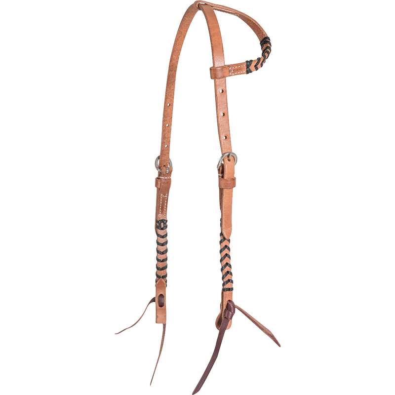 Martin Saddlery Slip Ear Headstall with Colored Lace
