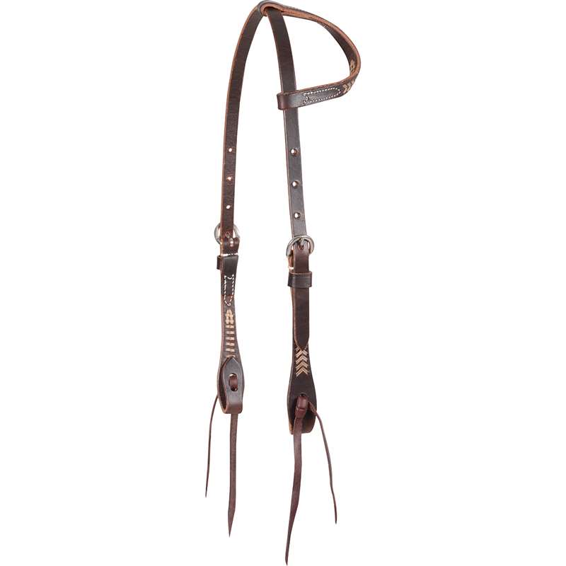 Martin Saddlery Rawhide Laced Slip Ear Headstall