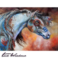 Indian Warrior Horse Canvas Wall Art 12x16