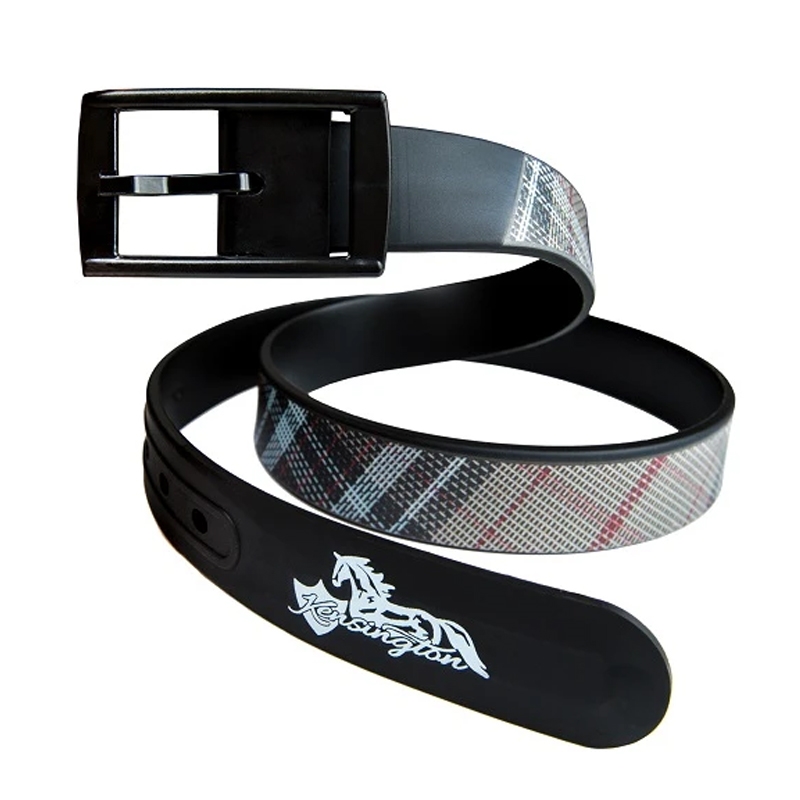 Kensington Plaid Rubber Belt