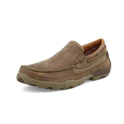 TWISTED X MEN'S SLIP-ON DRIVING MOCCASINS - BOMBER