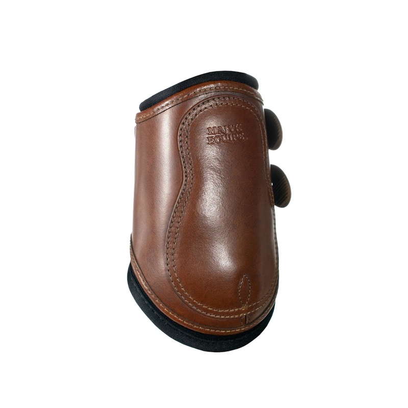 MAJYK EQUIPE&reg; Leather Hind Jump Boot With Removable Impact Liners (Snap Closure) Havana Brown