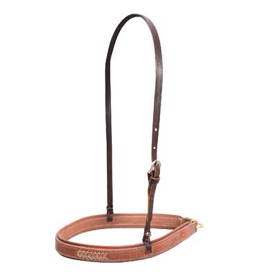Martin Saddlery Rawhide Laced Harness Noseband with Harness Liner
