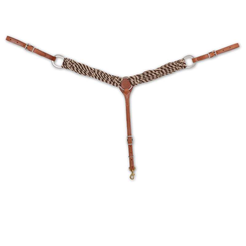 Martin Saddlery Single Rope Noseband with Laced Kidskin Cover