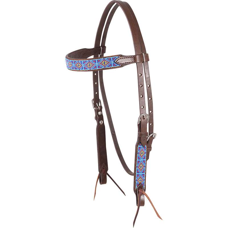 Cashel Beaded Diamond Browband Headstall