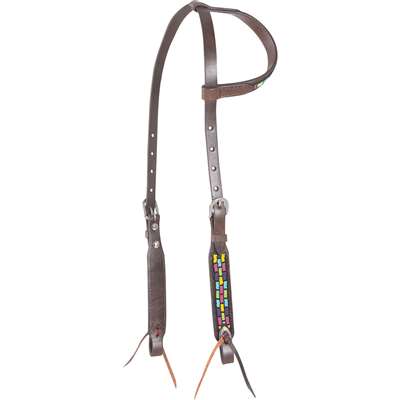 Cashel Beaded Cubic Slip Ear Headstall