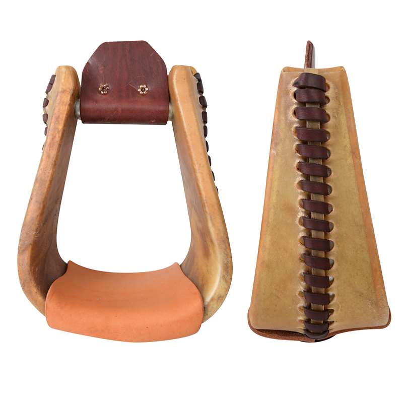 Martin Saddlery Rawhide Roper Stirrup 4-inch Deep