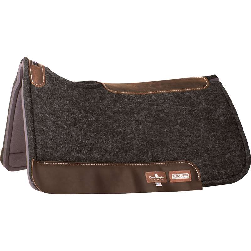 Classic Equine Shock Guard Felt Top Western Saddle Pad, 3/4-inch Thick, â€‹30"x32" or 31"x32"