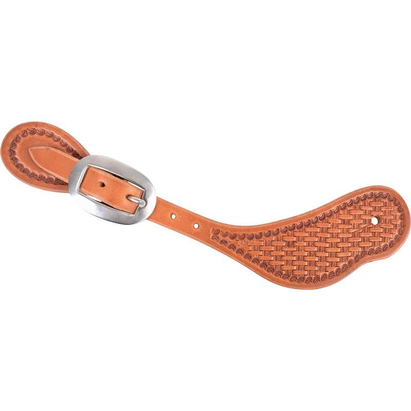 Martin Saddlery Cowboy Spurstraps with Camo and Basket Tooling