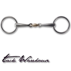 STUBBEN LOOSE RING SNAFFLE BIT WITH PEANUT