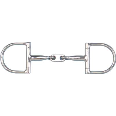 Pony Stainless Steel Dr. Bristol Snaffle Dee - 2 1/2" Rings, Size: 4 1/2'', 4''