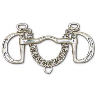 Pony Stainless Steel Low Port Uxeter Kimberwick - 3 1/2" Cheek, Size: 4 1/2'', 4 3/4'', 5 1/2", 5"