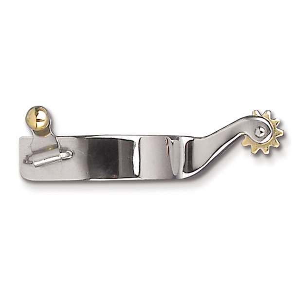 Men's Stainless Steel Roping Spur - 1" Band - 2" Shank