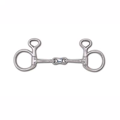 10mm French Link Snaffle Baucher - 2 1/4" Rings, Size: 4 3/4'', 5 1/2", 5 1/4", 5"