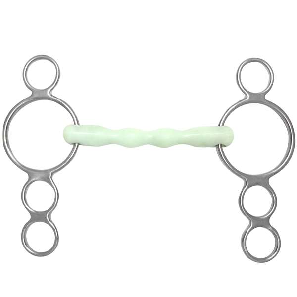 4-Ring Continental Gag with Apple Flexi-Mullen, Size: 5"