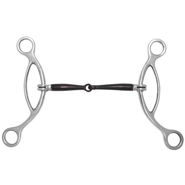 H Gag with Sweet Iron Snaffle, Size: 5"