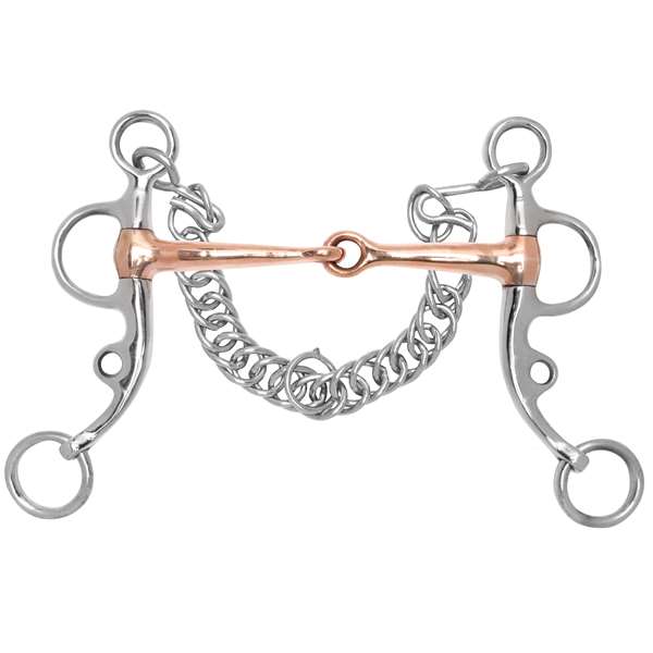 Argentine Tom Thumb with Copper Snaffle, Size: 5"