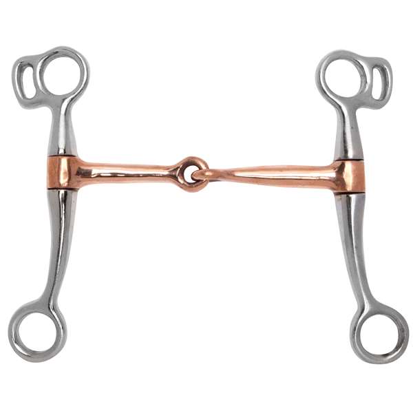 Chrome-Plated Tom Thumb with Copper Snaffle, Size: 5"