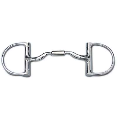 Myler Dee without Hooks Low Port Comfort Snaffle MB 04, Size: 4 1/2", 4 1/4", 4 3/4", 5"