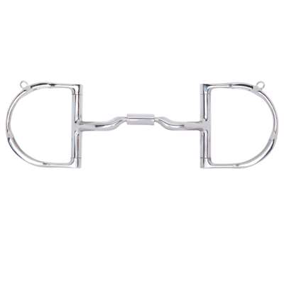 Myler English Pony Dee with Hooks with Low Port Comfort Snaffle&trade; MB 04, Level 2, Size 4 1/2", 4 1/4", 4 3/4", 5", 5 1/2"