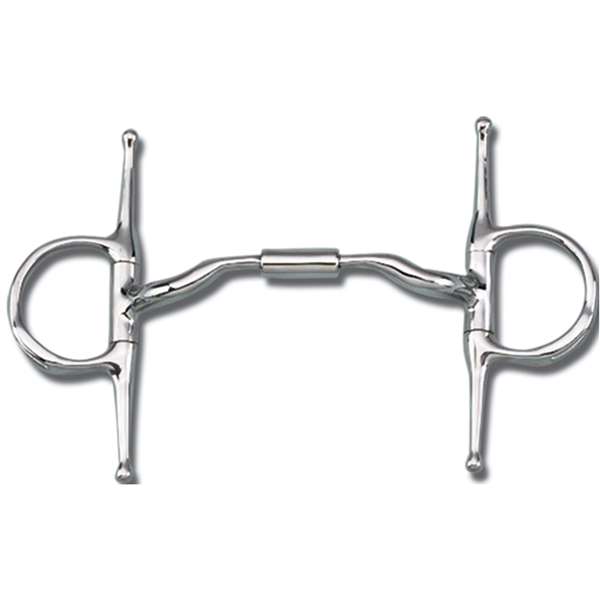 Myler Full Cheek with Hooks Low Port Comfort Snaffle MB 04, Size: 5"