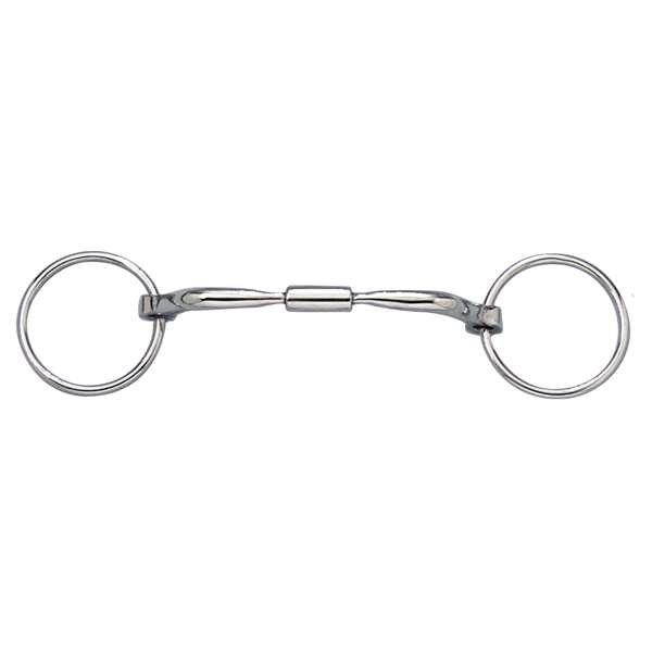 Myler Bridoon with Stainless Steel Comfort Snaffle Wide Barrel MB 02, Level 1, Size 5 1/2"