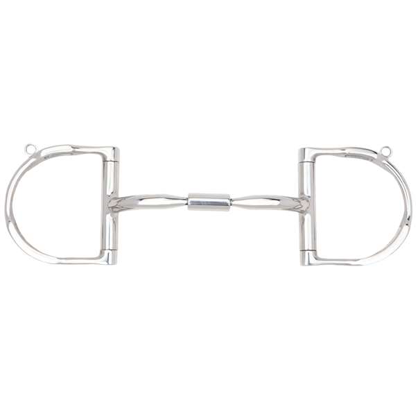 Myler 3 3/8" Medium Dee with Hooks and Comfort Snaffle Wide Barrel MB 02, Size: 5"