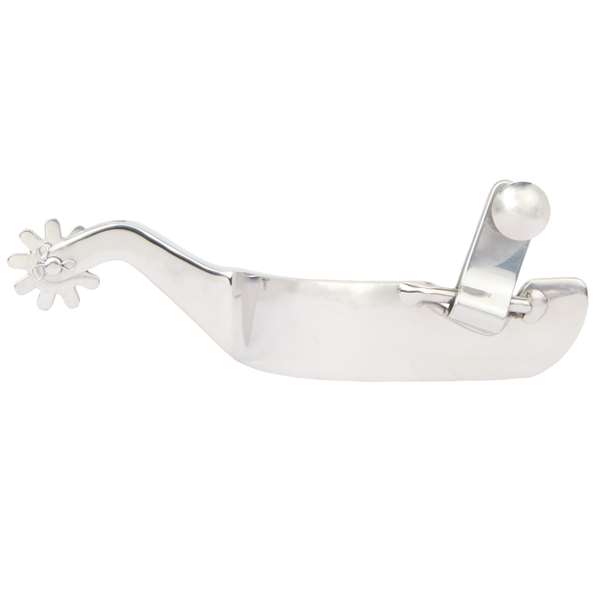 Myler Stainless Steel Spur with 1 1/4" Band and 10 Point Rowel