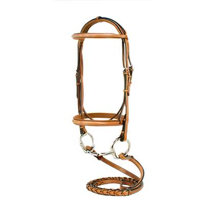 Silverleaf Fancy Raised Padded Bridle with Matching Reins