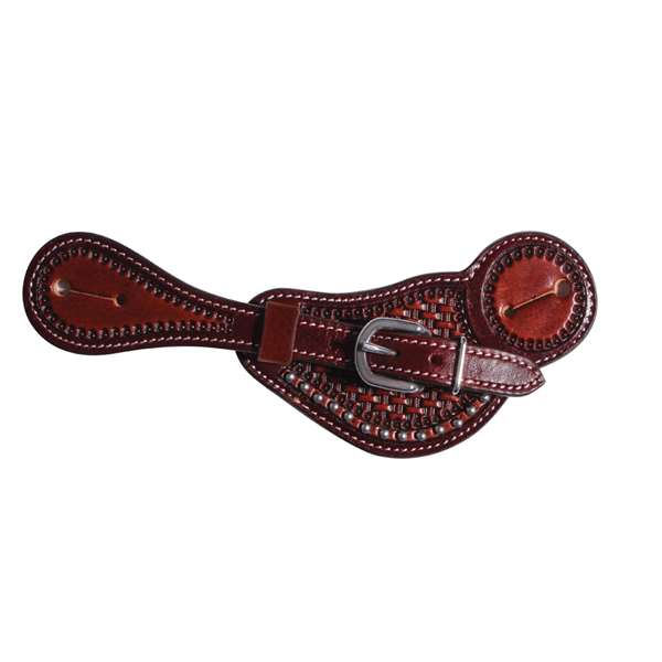 Professional's Choice Dotted Buckaroo Basket Spur Strap chestnut