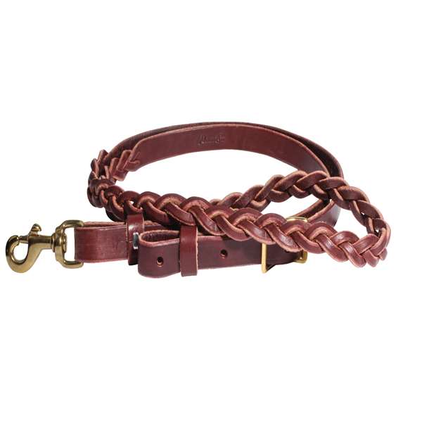 Professional's Choice 3-Plait Bur Roping Rein Sb