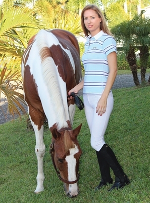 Equine Couture Ladies Redwood Short Sleeve Polo Shirt