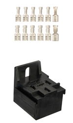 5-Pos Relay Connector & Terminal Kit .250" with Locking Lance