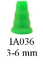Grason Clinical Eartips, 3-6 mm, IA036, 100/bag