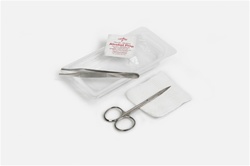 Suture Removal Tray With Metal Iris & Adson Forceps Contains:

Scissors (Stainless Iris, Straight)
Forceps (Stainless Adson, Serrated)
Gauze (3" x 3")
Alcohol Prep Pad