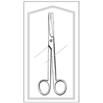 Sklar Dissecting Mayo Scissors, Sterile, 5.5", B/B