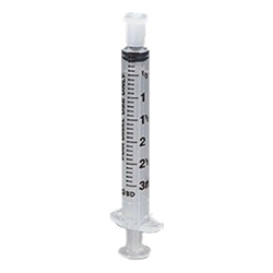 BD Oral Syringe, 3 mL, Oral Tip, Non-Sterile