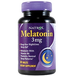 Natrol Melatonin, 3 mg, 60 tablets