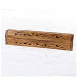 Wooden Incense Box, Decorative Cutouts