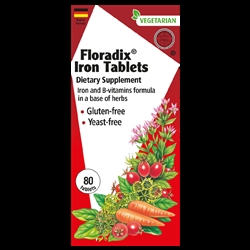 Floradix® Iron Tablets With B Vitamins, 80 tablets