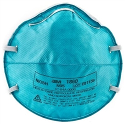 3M™ N95 Health Care Particulate Respirator and Surgical Mask 1860, Adult, Box of 20