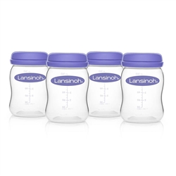 Lansinoh Breastmilk Storage Bottles, Pack of 4