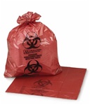 Red Infectious Waste Bags, 11"x14"