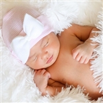 Newborn Girl 2-Ply Specialty Bow Hats