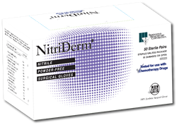 NitriDerm Nitrile Sterile Surgical PF Glove, Extended Cuff