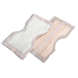 Contour OB Pads, Peach 7x13 inches, These pads are used for that period of time following the immediate birth period. These pads fit very well within the mesh panties and are very absorbent and hold a lot of flow.  I would consider them to be a medium to
