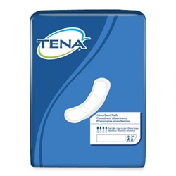 Tena Day Light Pads, Indiv. Wrapped, White, 13" x 4.5"