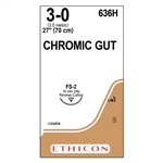 Ethicon 3/0 FS-2 27" Chromic Gut Suture 636