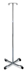 IV Pole, 2 Hook, 4 Casters