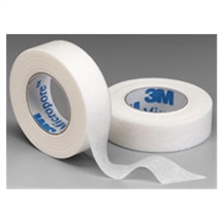 Micropore Paper Tape, NO Dispenser, 0.5" x 10 yd.